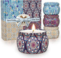 TranquilBliss Scented Candle Set, 4 Pack Soy Wax Candles, 120H Burn Time by Unknown
