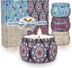 TranquilBliss Scented Candle Set, 4 Pack Soy Wax Candles, 120H Burn Time by Unknown