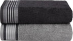 CASA COPENHAGEN He & She 4Pcs 100% Egyptian Cotton Large Designer Towels Gift - Image 2