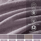 Madison Park 800GSM Bathroom Towel Set of 8 100% Cotton Bath Towel Set - Image 3