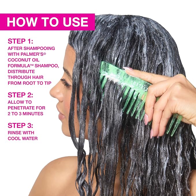 Palmer's Coconut Oil Formula Moisture Boost Protein Pack, Hair Treatment - Image 9