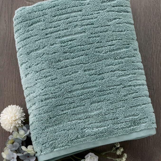 SKL Home CloudSoft Cotton Luxury 4 Pc Bath Towel Set - Image 4