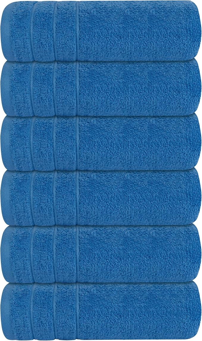 Tens Towels Pack of 6 Hand Towels, 100% Cotton, Lighter Weight, Quick to Dry - Image 9