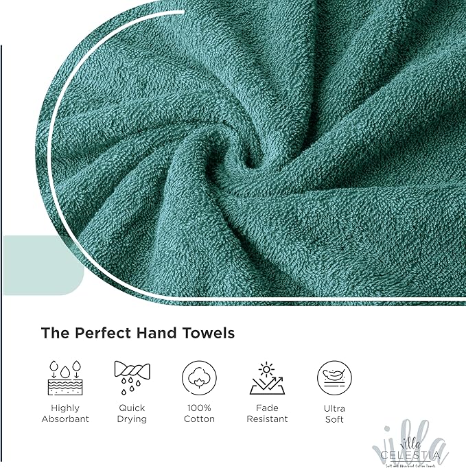 100% Cotton Wash Cloth for face & Body Set of 6, Sustainable, Highly Absorbent - Image 3