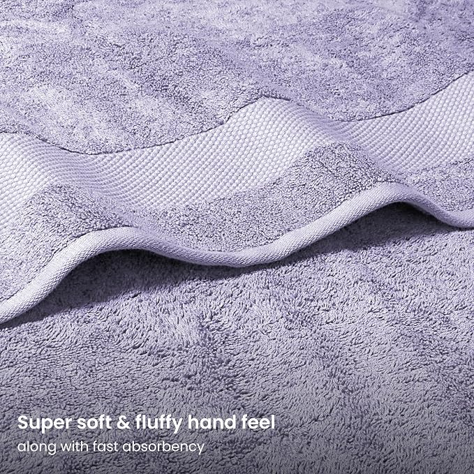 BIOWEAVES 100% Organic Cotton Bath Towel Set | 700 GSM Plush 6-Piece Premium - Image 3