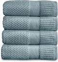 NY Loft 100% Cotton Bath Towel 4 Pack | Super Soft & Absorbent Quick-Dry Bath by NYLoft