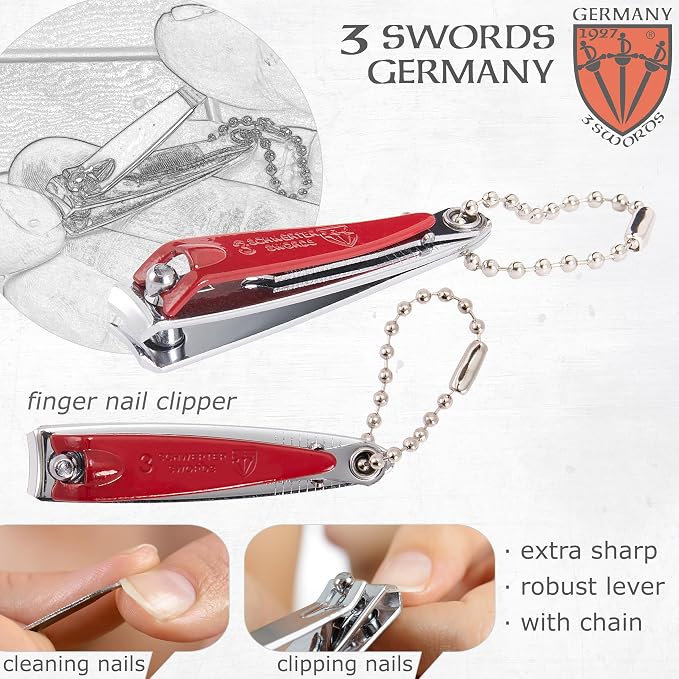 3 Swords Germany – Brand Quality fingernail & toenail Clipper, Pedicure Nail - Image 2