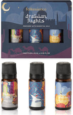 Folkulture Essential Oils Set for Diffuser | Pack of 3 Exotic Aromatherapy Oils by FOLKULTURE