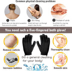 MIG4U Shower Exfoliating Scrub Gloves, Bathing Gloves Body Wash Dead Skin - Image 3