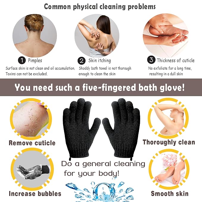MIG4U Exfoliating Shower Gloves - Image 3