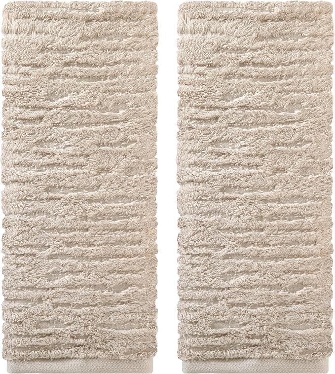 SKL Home CloudSoft Cotton Luxury 2-Piece Hand Towel Set by SKLHomebySaturdayKnightLtd