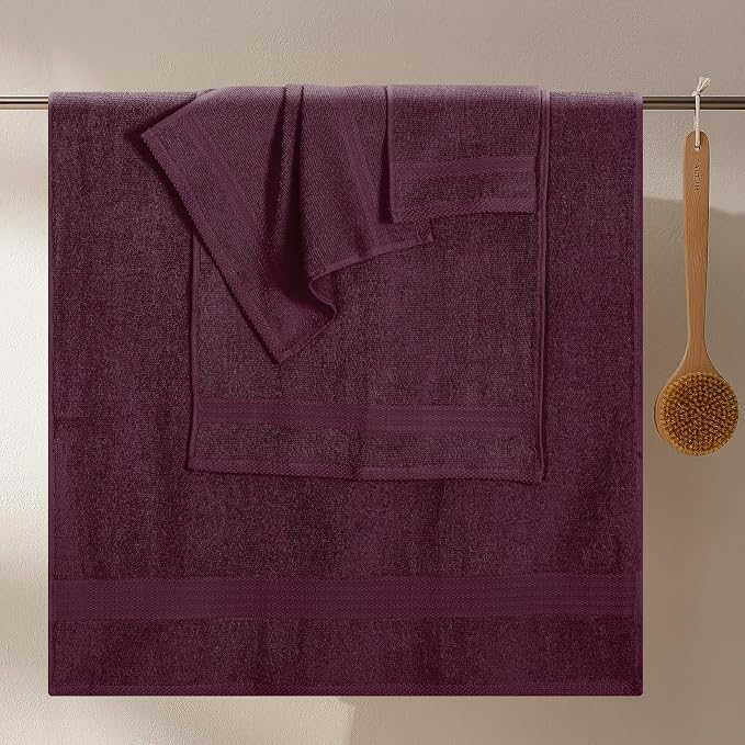 GLAMBURG Ultra Soft 8-Piece Towel Set - Image 3