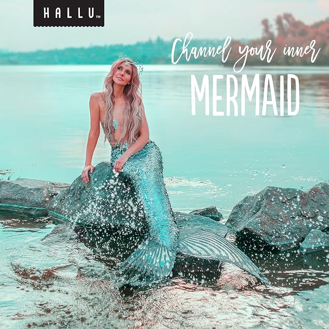 Hallu Mermaid Large Bath Bomb, Citrus Peony and Amber Scent, 140 g - Image 5