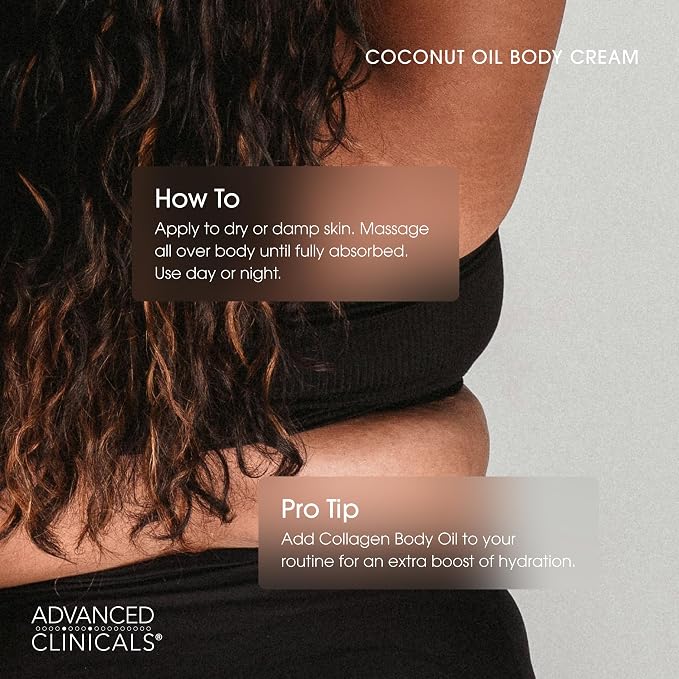 Advanced Clinicals Coconut Oil Body Cream - Image 7