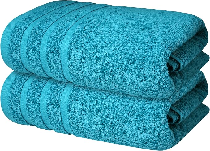 Infinitee Xclusives 100% Cotton Luxury Bath Towels Set of 2 by InfiniteeXclusives