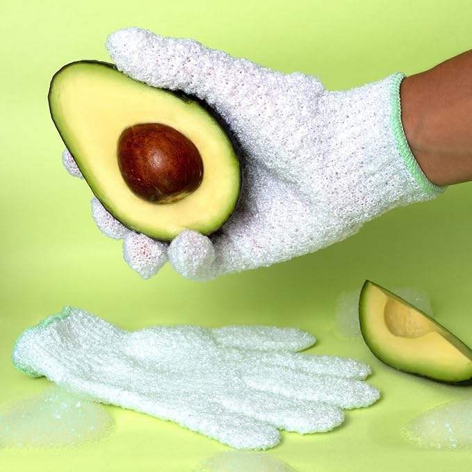 EcoTools Avocado Oil Infused Gentle Exfoliating Bath and Shower Gloves - Image 5