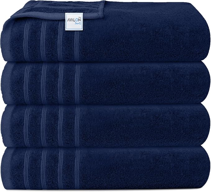 Avalon Towels Bath Towels Set of 4, Size 30 x 60 Inches, Highly Soft and - Image 3