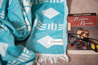Bersuse 100% Cotton Belize XL Throw Blanket Turkish Towel Beach Blanket - Image 4