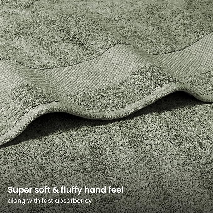 BIOWEAVES 100% Organic Cotton 700 GSM Plush Premium Washcloths 13" x 13" GOTS - Image 2