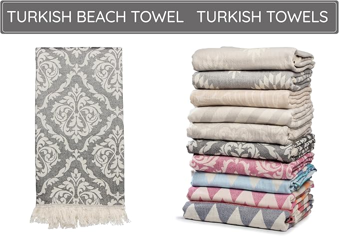 Premium Turkish Beach Towel – 35"x67" – 100% Cotton – Quick Dry Towel & Sand - Image 9