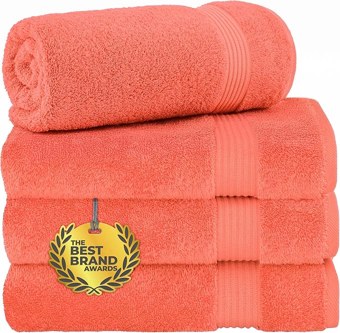 Cotton Paradise 4 Piece Turkish Bath Towels by UNITEDHOMETEXTILE