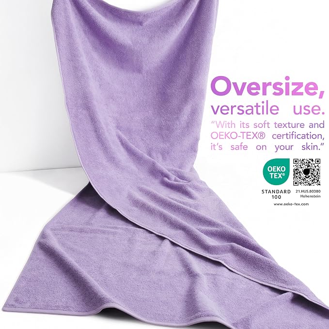 American Soft Linen 100% Cotton 600 GSM Turkish 40x80 Oversized Bath Towel Sheet - Image 3