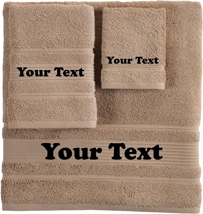 Personalize Your Towels with Custom Embroidery: Names, and Initials. Perfect - Image 2