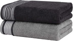 CASA COPENHAGEN He & She 2Pcs 100% Egyptian Cotton Large Designer Bathsheet - Image 2