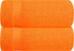 Belizzi Home Cotton 2 Pack Oversized Bath Sheet 35x70, Large Bath Sheet by Unknown