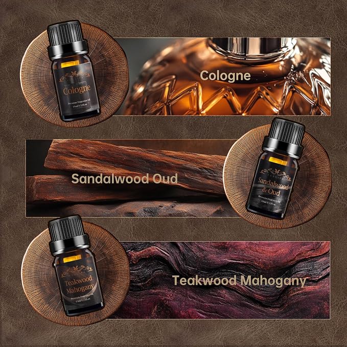 Men Essential Oils Set for Diffuser, Father's Day Gift for Men - Image 2