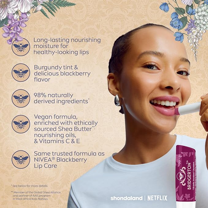 NIVEA Lip Care, Bridgerton Limited Edition Moisturizing Lip Balms - Image 5