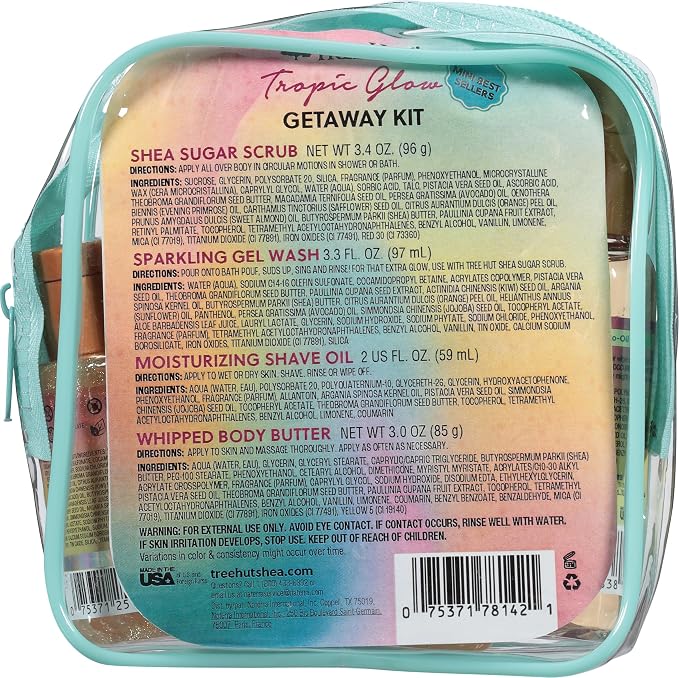 Tree Hut Mini Tropic Glow Everything Shower Gift Set, Mothers Day Gifts - Image 2