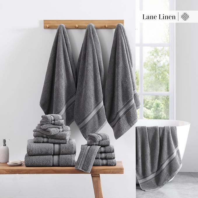LANE LINEN Luxury Bath Towels Set - Image 7