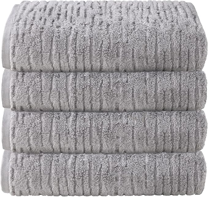 SKL Home CloudSoft Cotton Luxury 4 Pc Bath Towel Set by SKLHomebySaturdayKnightLtd