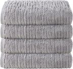 SKL Home CloudSoft Cotton Luxury 4 Pc Bath Towel Set by SKLHomebySaturdayKnightLtd