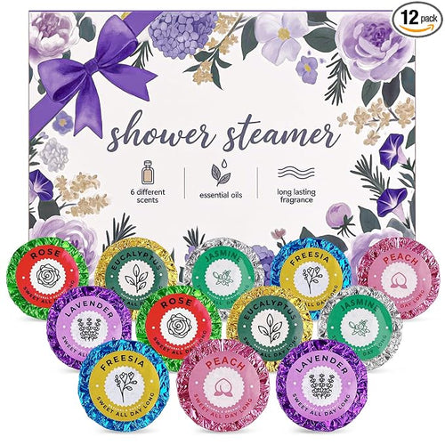 12pcs Aromatherapy Shower Steamers by HiHas