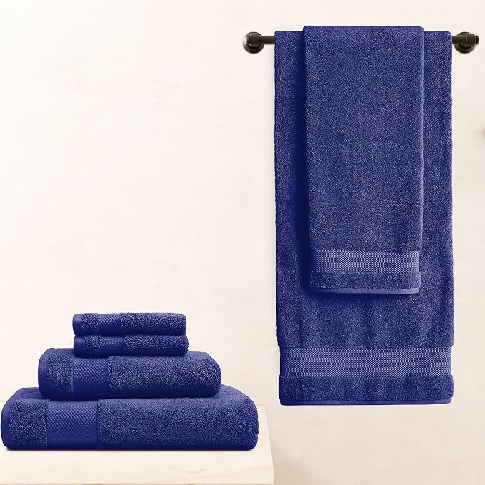 BIOWEAVES 100% Organic Cotton 700 GSM Plush Luxury Bath Towels - Image 6