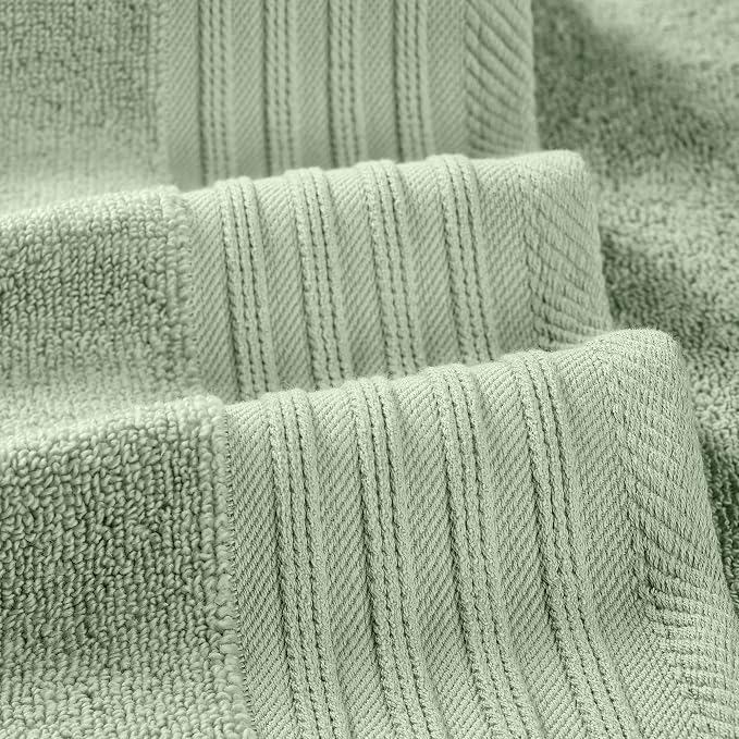 Modern Threads 6 Piece Cotton Bath Towel Set – Ultra Soft 550 GSM Towels – - Image 3