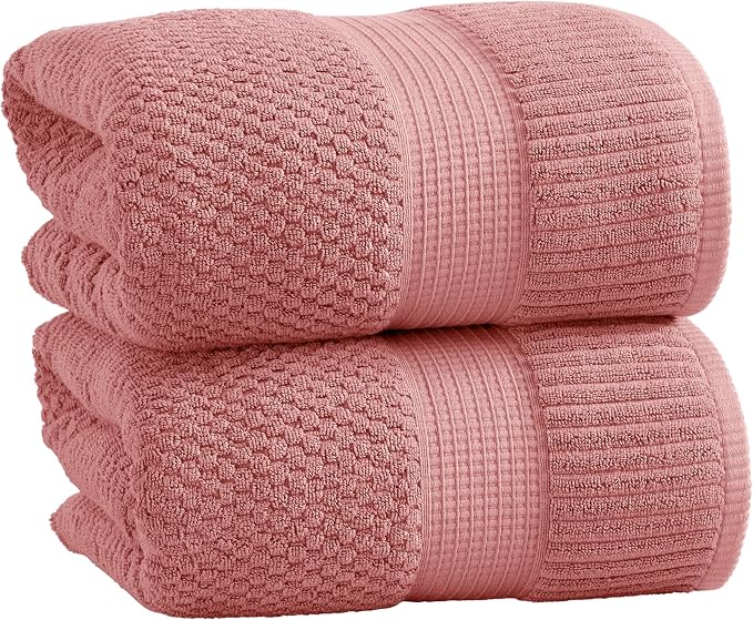 NY Loft 100% Cotton 2 Pack Bath Sheet Towel Set | Extra Large Oversize Bath by NYLoft