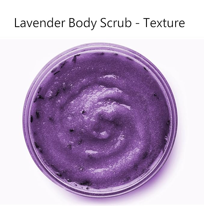 Lavender Salt Scrub 10 oz – Natural Exfoliating Body Scrub - Image 3