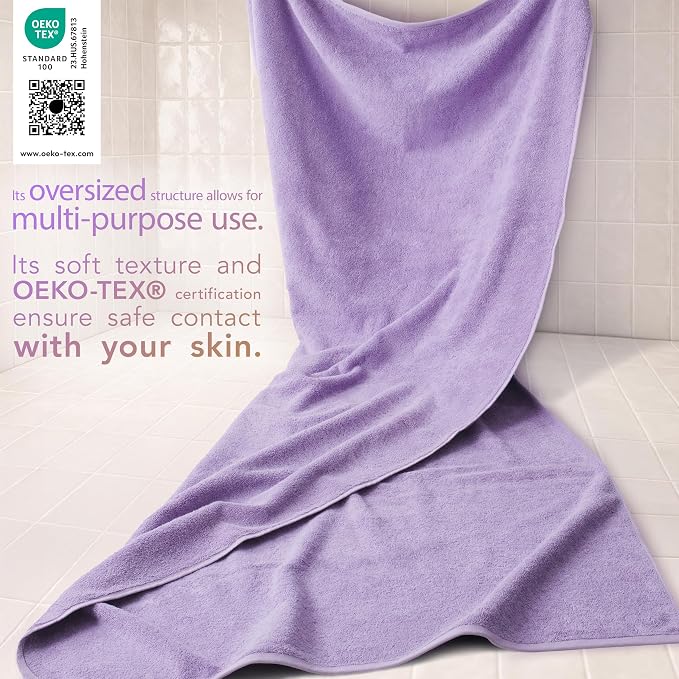 Cotton Paradise 100% Cotton 40x80 Oversized Bath Sheet, Extra Large Turkish - Image 3