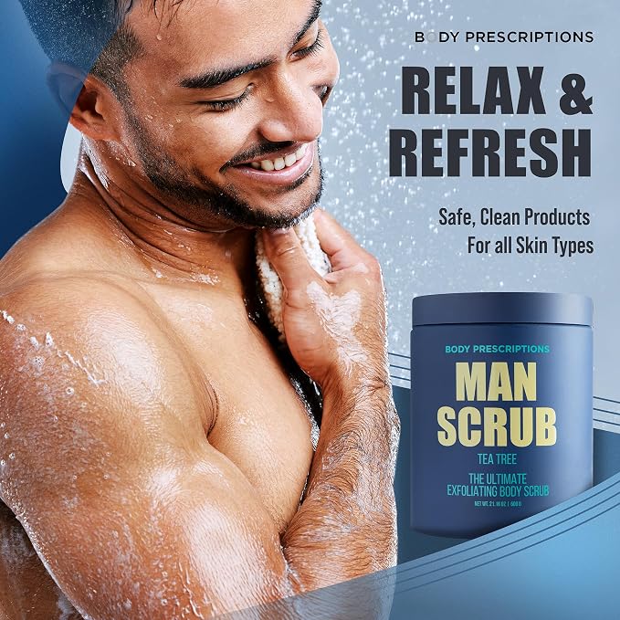Body Prescriptions Men’s Exfoliating Body Scrub – Ultimate Skin Cleansing Wash - Image 2