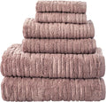SKL Home CloudSoft 100% Cotton Luxury 6-Piece Towel Set, 600 GSM, Ultra Plush & by SKLHomebySaturdayKnightLtd