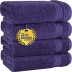 Cotton Paradise Hand Towels for Bathroom, 100% Cotton Turkish 4 Piece Hand by UNITEDHOMETEXTILE