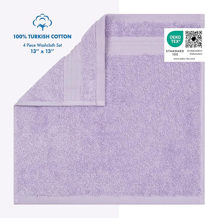 Cotton Paradise 100% Cotton Turkish Washcloth Set - Image 2
