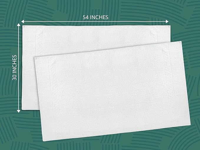 ZUPERIA 7-Pack White Bath Towels - Image 4