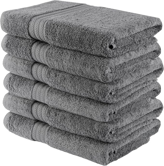 HERCULEAN Large Bath Towels 24 x 50 Pack of 6 | Quick Dry and Highly Absorbent - Image 7
