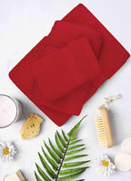 Towel and Linen Mart Burgundy Towel Sets, 2 Bath Towels 2 Hand Towels and 4 - Image 3