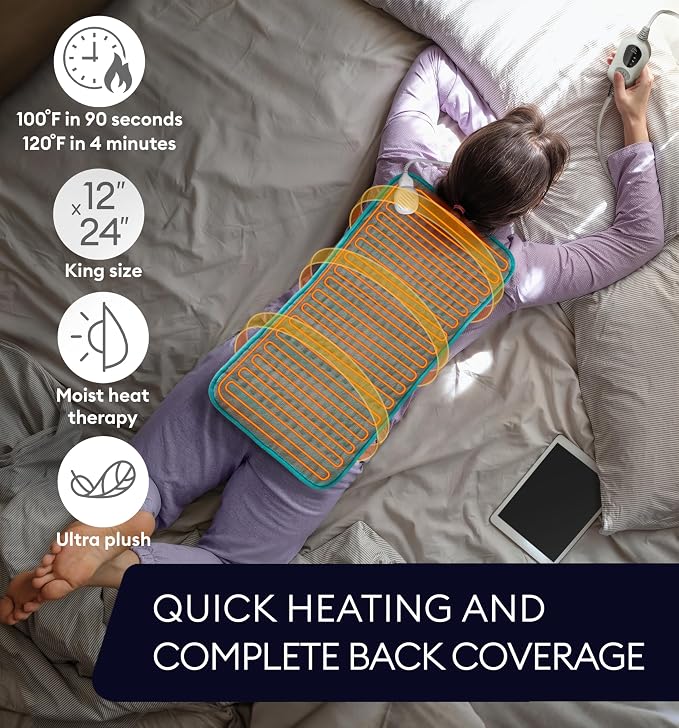 GENIANI Mothers Day Gifts for Mom – Electric Heating Pad for Back, Neck & - Image 5
