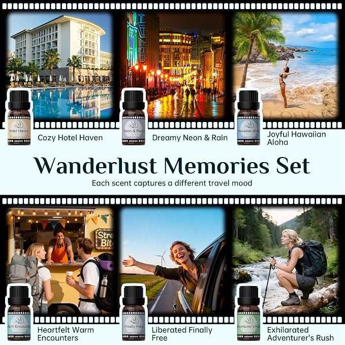 ASAKUKI Hotel Diffuser Oils Set, Hotel Scent Essential Oils - Image 3